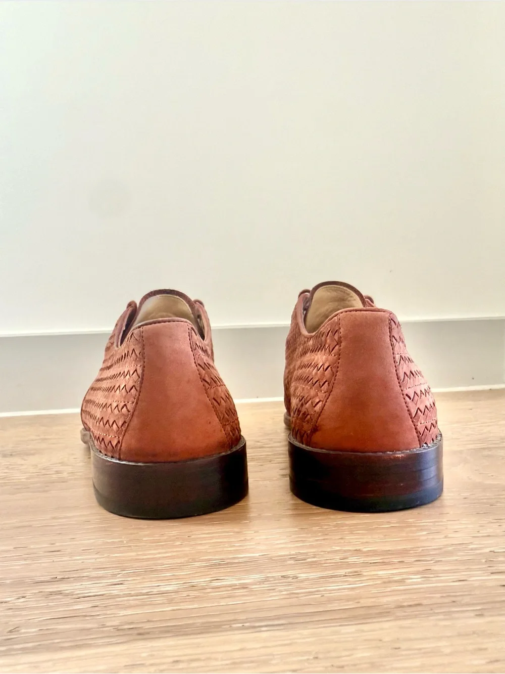 Bally Men's Woven Leather Chukka Boots - Rust